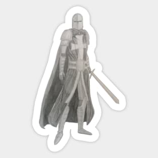 Knight crusader Sticker